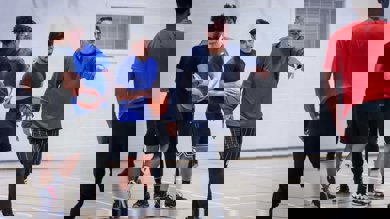 Image for news article: Basketball students enjoy masterclass from top American coach