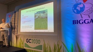 Image for news article: University Centre Myerscough launches Sustainability in Golf Research at BTME Conference