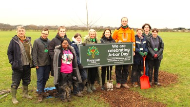 Image for news article: Latest Queen’s Green Canopy planting launches Myerscough Arbor Day