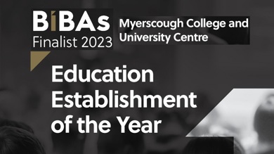 Image for news article: Myerscough named a finalist in BIBAs 2023