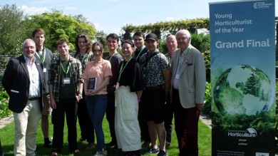 Frank Cooke (third from left) with the other finalists