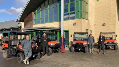 Image for news article: Myerscough takes delivery of new Kubota RTVs
