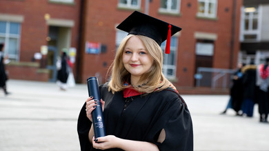 Image for news article: SUCCESS STORY: Chloe becomes one of UCLan’s first ever trainee vets to graduate