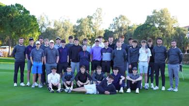 Image for news article: Myerscough golfers warm up for season with Turkish development camp