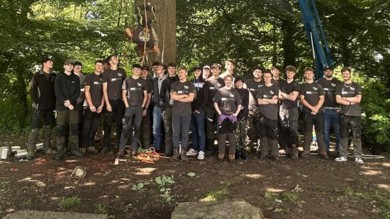 Image for news article: Arboriculture students celebrate hitting the heights with annual climbing competition