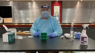 Image for news article: Student Covid-19 testing goes with the flow