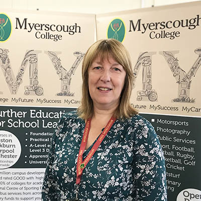 A photo of a Myerscough College Schools Liaison Officer