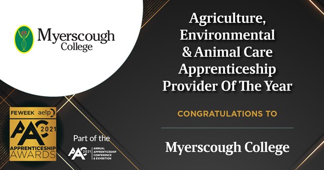 2 Agriculture, Environmental & Animal Care Apprenticeship Provider Of The Year