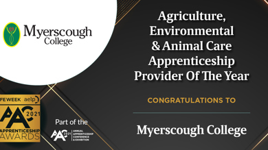 Image for news article: National award for Myerscough’s apprenticeship provision