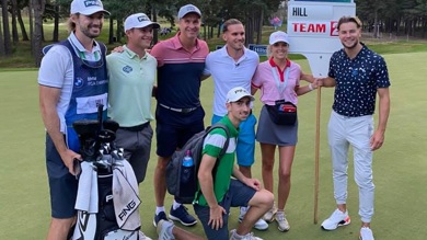 Image for news article: European Tour date kicks off busy year for Myerscough golf students