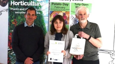 Image for news article: Myerscough student wins regional final of Young Horticulturist of the Year competition