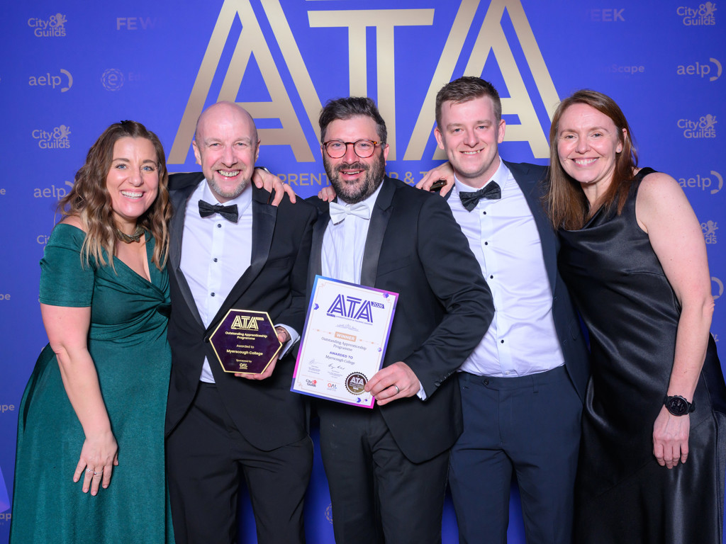 Myerscough’s apprenticeship provision wins national award