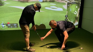 Image for news article: Golf coaching day highlights research commitment to equality in sport