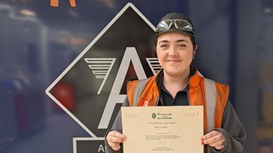 Image for news article: Megan’s career on track with Apprenticeship Achievement Award