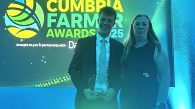 Image for news article: Myerscough learner wins Agriculture Student of the Year in Cumbria Farmer Awards
