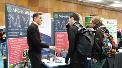 Image for news article: Myerscough careers showcase gives learners first class advice