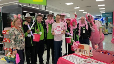 Image for news article: Supported Internship students help to raise thousands of pounds for breast cancer charities